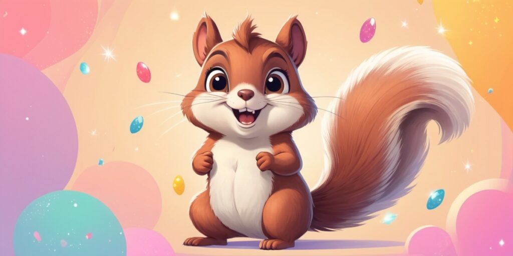 albedobase xl cartoonstyle energetic squirrel character with b 2 (1) ENFP Personality β Cartoon Illustration of The Campaigner