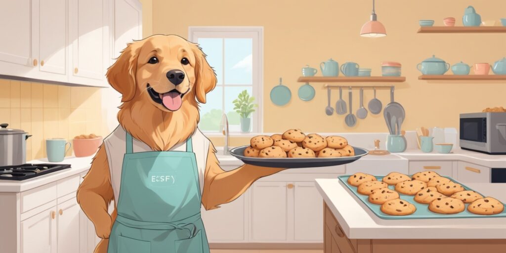 ESFJ personality illustration โ The Caregiver golden retriever character in a cozy kitchen ESFJ personality illustration โ The Caregiver golden retriever character in a cozy kitchen