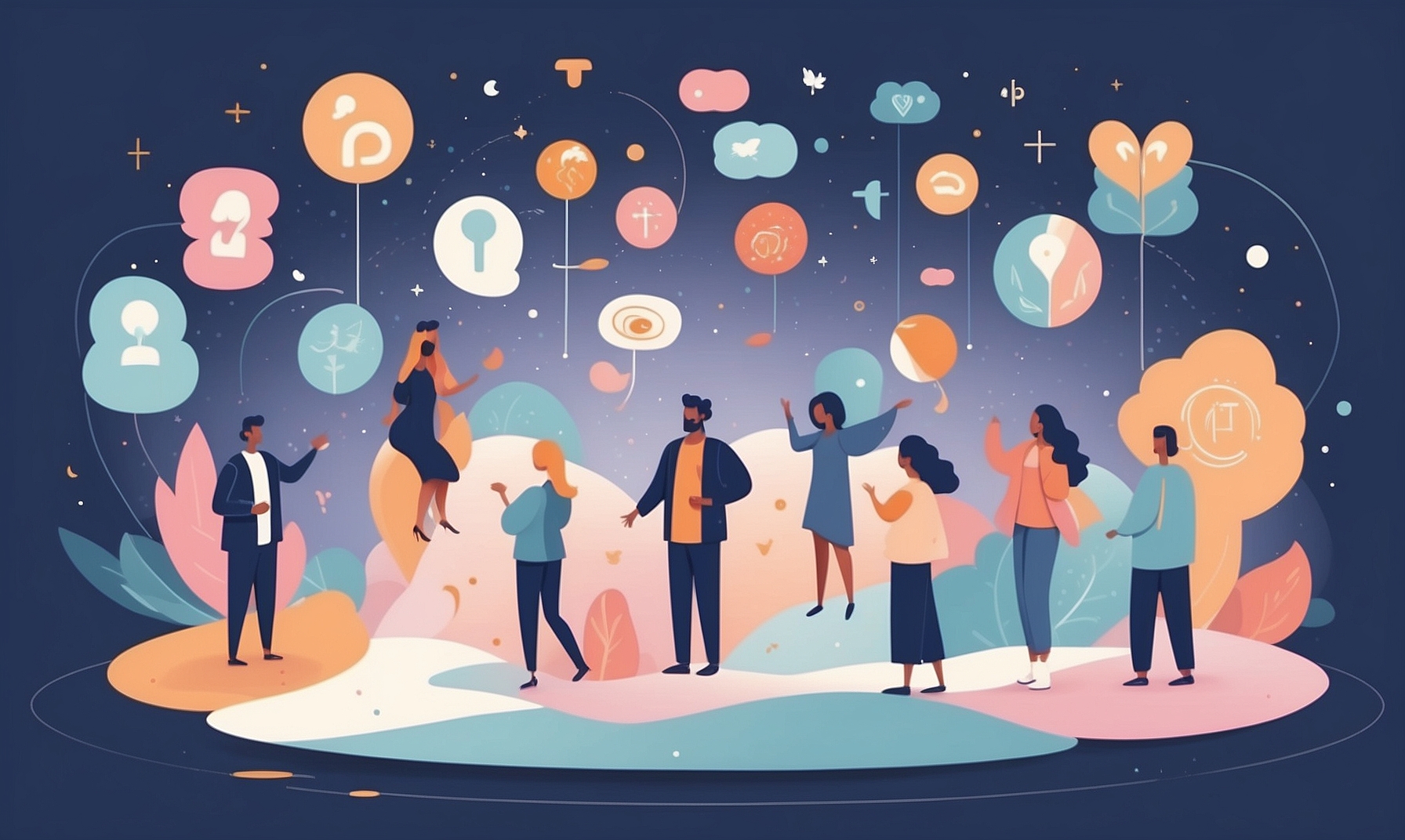 albedobase xl cartoonstyle illustration of a diverse group of 1