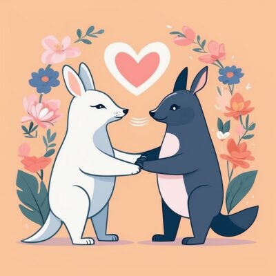 MBTI & Relationships illustration – Love languages of personality types