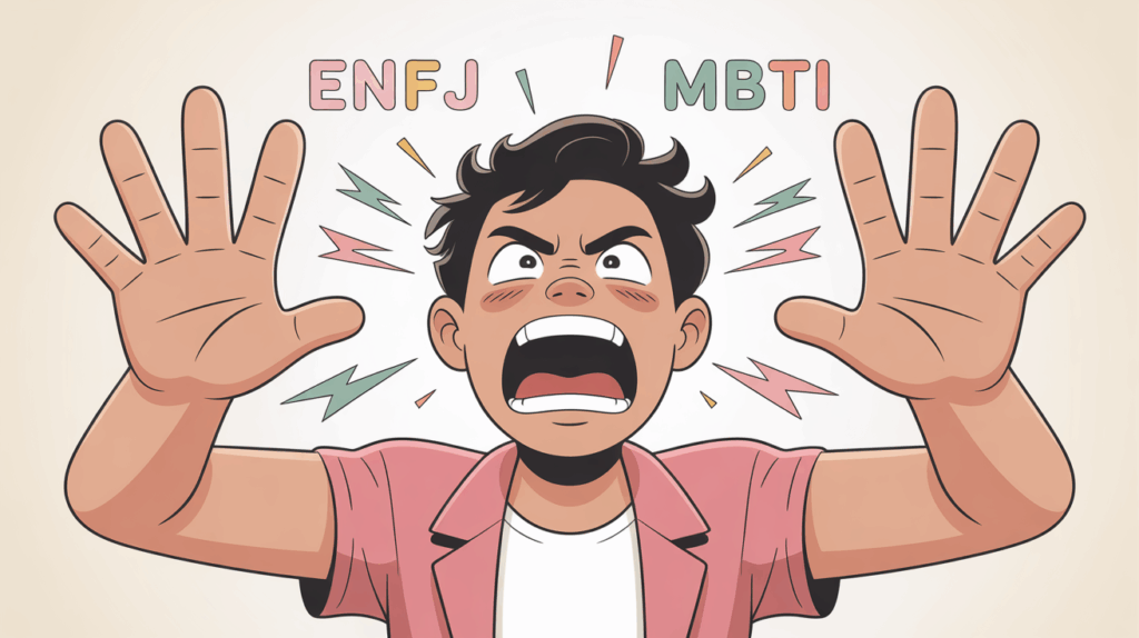 enfj emotional reactions anger main ENFJ emotional reactions illustration showing anger expressed with passion and empathy
