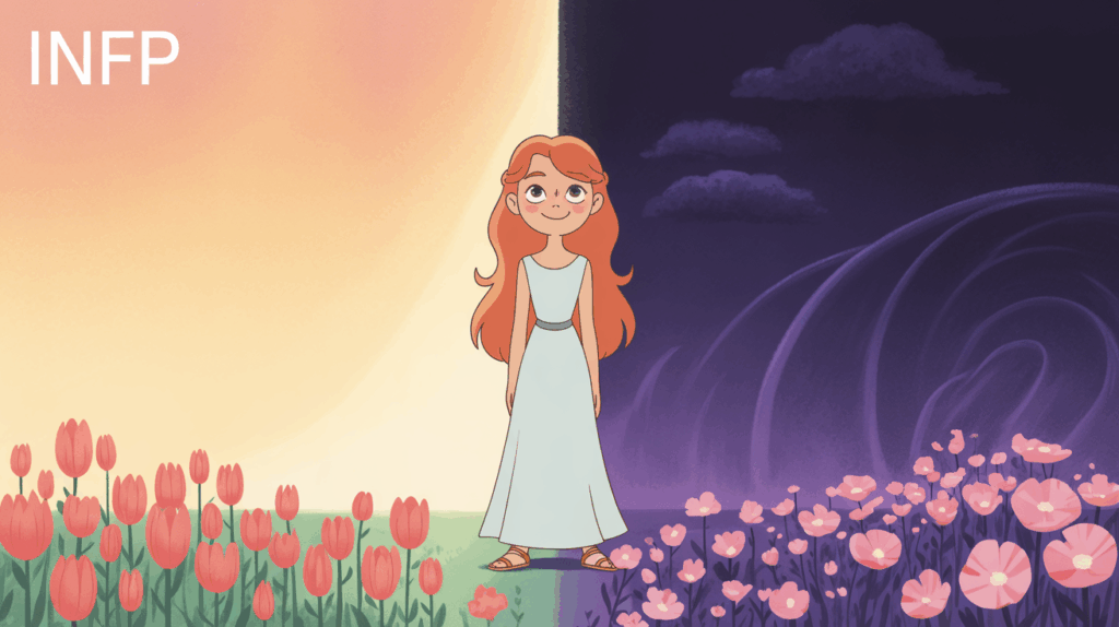 persephone mbti infp main Persephone MBTI analysis as INFP, compassionate fanart of goddess in spring and underworld duality