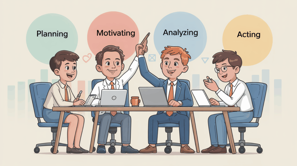 mbti leadership styles body mbti leadership styles teamwork body illustration