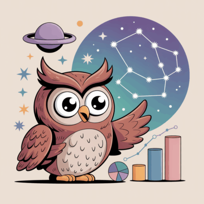 Pastel art of INTJ organizing ideas and strategies.