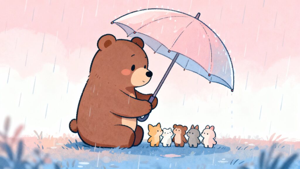 isfj-misunderstood-traits-bear ISFJ Misunderstood Traits shown through a bear offering protection.