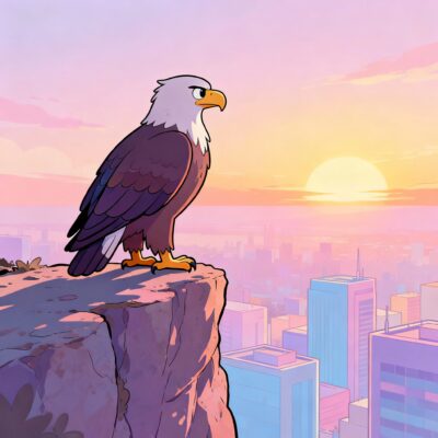 ENTJ Misunderstood Traits illustrated through an eagle symbolizing vision and leadership.