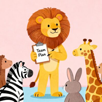 ESTJ Misunderstood Traits illustrated through a lion demonstrating calm leadership.