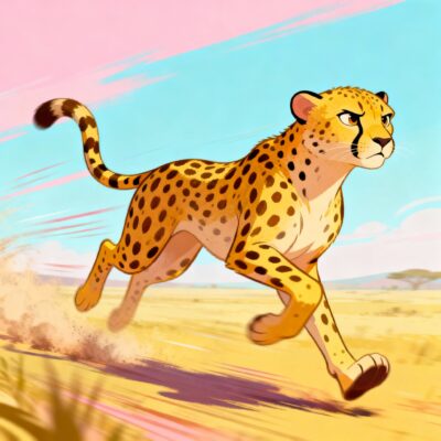 ESTP Misunderstood Traits illustrated through a cheetah symbolizing speed and decisiveness.