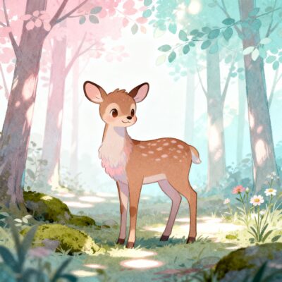 INFP Misunderstood Traits illustrated through a deer symbolizing quiet strength and values.