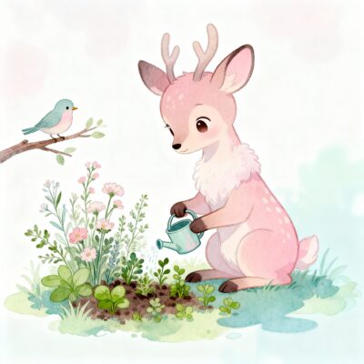 ISFP Misunderstood Traits illustrated through a deer symbolizing gentle strength and care.