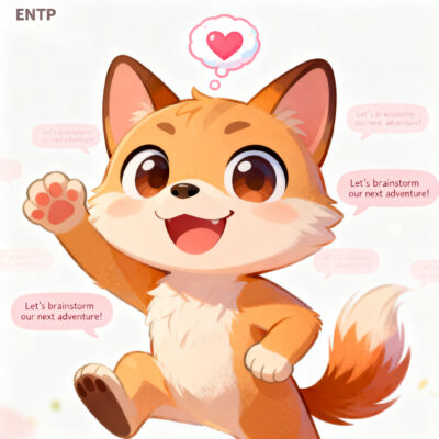 ENTP flirting vs personality explained through playful social interaction illustration